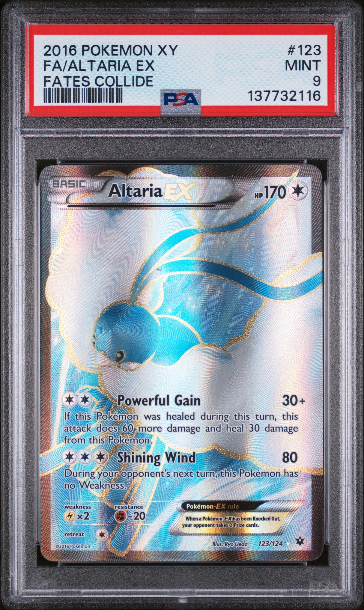 FA/ALTARIA EX FATES COLLIDE 2016 POKEMON XY FATES COLLIDE PSA MINT 9