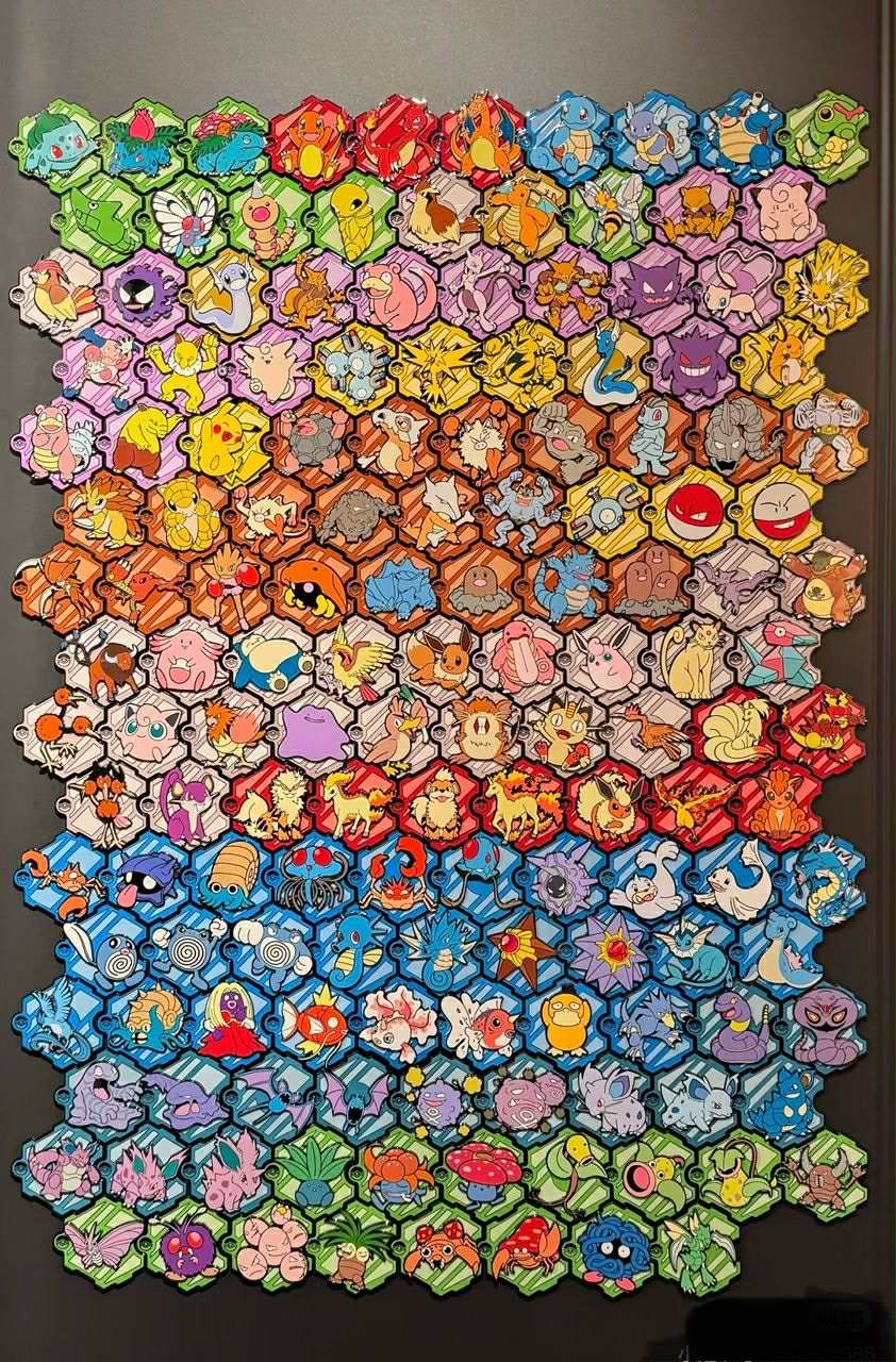 Collect 151 Pokemon 2025 Puzzle Fridge Magnet Set