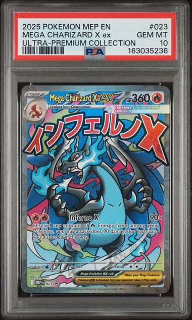 MEGA CHARIZARD X ex UPC 2025 MEP PSA 10