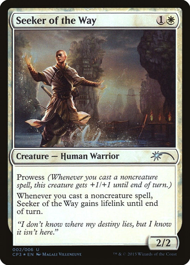 Image for Seeker of the Way (2) (Foil) (Unique and Miscellaneous Promos) (UMP) - Magic: The Gathering