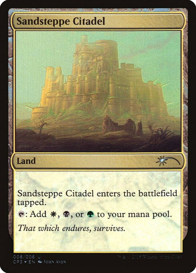 Image for Sandsteppe Citadel (6) (Foil) (Unique and Miscellaneous Promos) (UMP) - Magic: The Gathering
