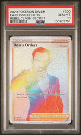 BOSS'S ORDERS 2020 REBEL CLASH PSA 10