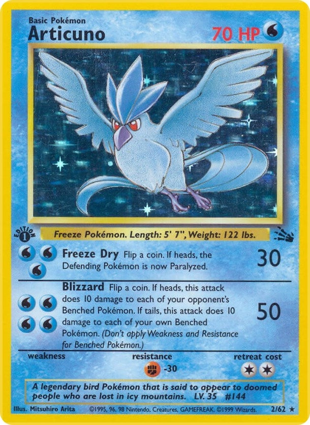 Image for Articuno (2) (02/62) (Fossil) - Pokemon