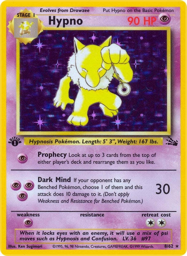 Image for Hypno (8) (08/62) (Fossil) - Pokemon