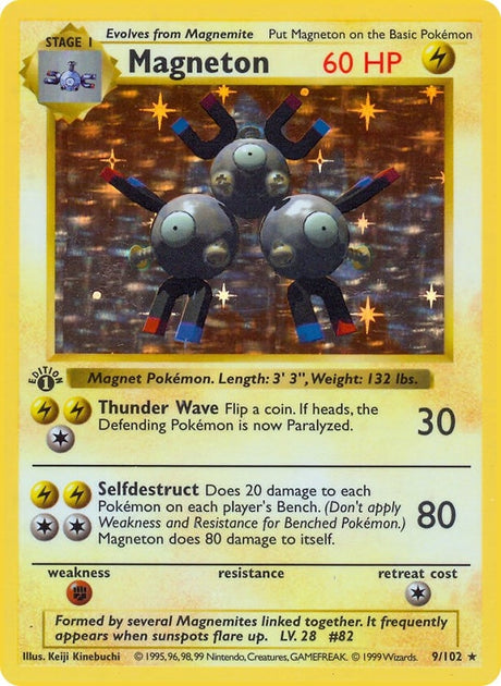 Image for Magneton (009/102) (Base Set (Shadowless)) - Pokemon