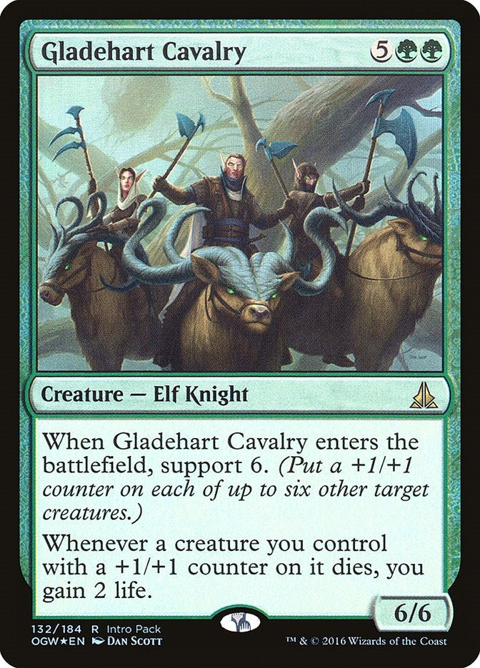 Image for Gladehart Cavalry (132) (Foil) (Unique and Miscellaneous Promos) (UMP) - Magic: The Gathering