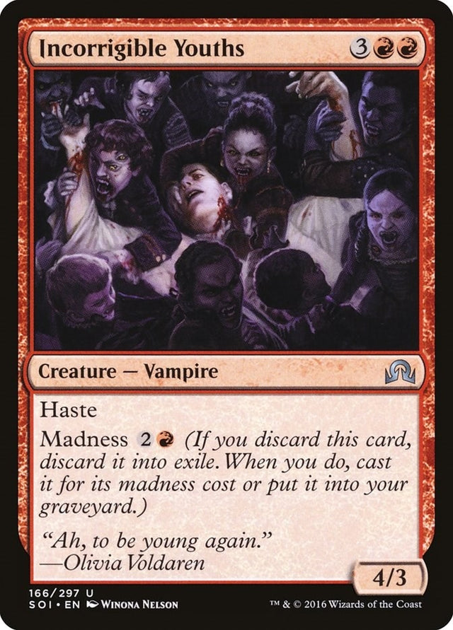 Image for Incorrigible Youths (166) (Shadows over Innistrad) (SOI) - Magic: The Gathering