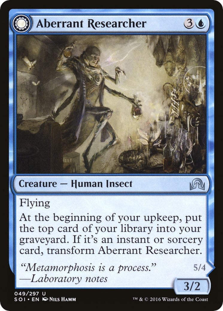 Image for Aberrant Researcher (49) (Foil) (Shadows over Innistrad) (SOI) - Magic: The Gathering