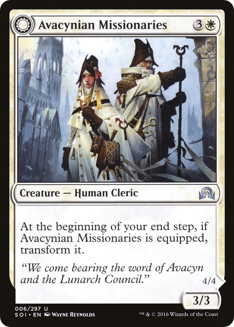 Image for Avacynian Missionaries (6) (Foil) (Shadows over Innistrad) (SOI) - Magic: The Gathering