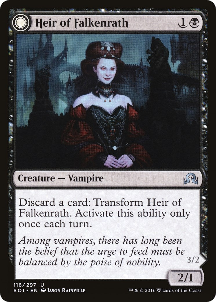 Image for Heir of Falkenrath (116) (Shadows over Innistrad) (SOI) - Magic: The Gathering