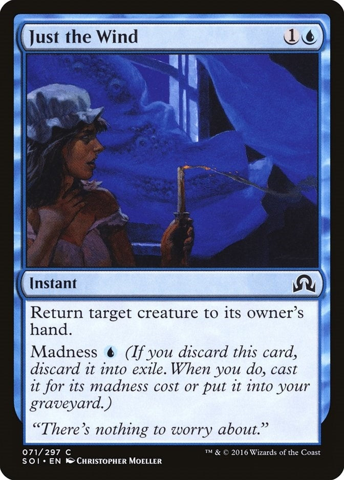 Image for Just the Wind (71) (Foil) (Shadows over Innistrad) (SOI) - Magic: The Gathering