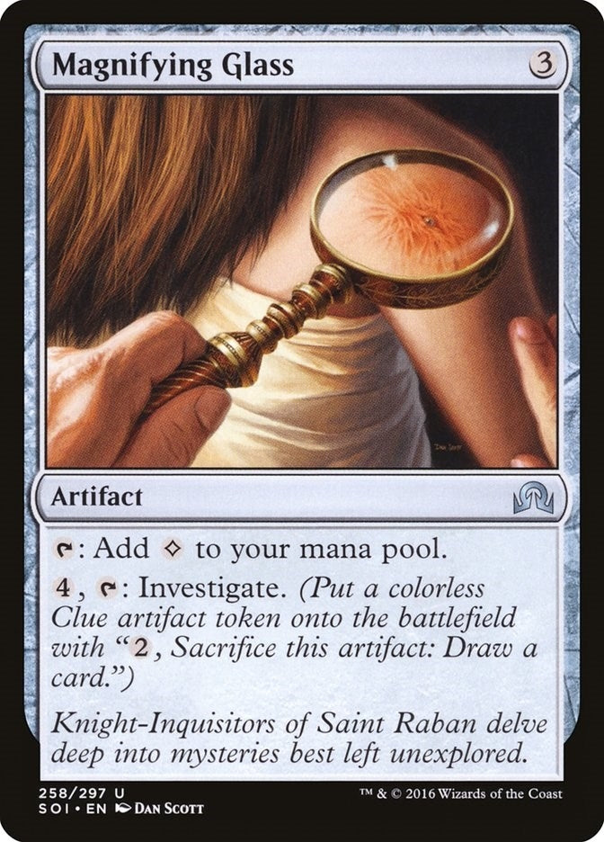 Image for Magnifying Glass (258) (Foil) (Shadows over Innistrad) (SOI) - Magic: The Gathering