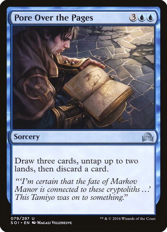 Image for Pore Over the Pages (79) (Shadows over Innistrad) (SOI) - Magic: The Gathering
