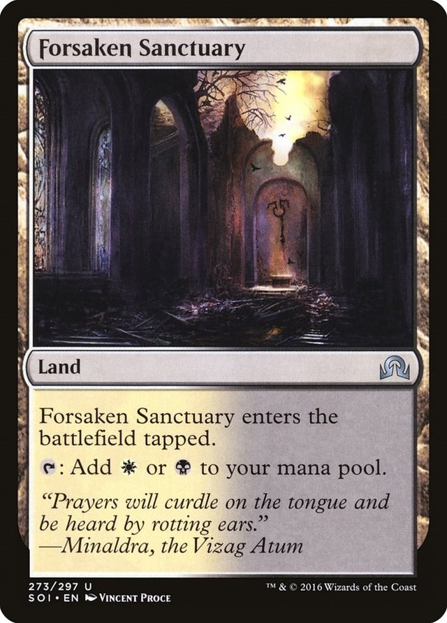 Image for Forsaken Sanctuary (273) (Shadows over Innistrad) (SOI) - Magic: The Gathering