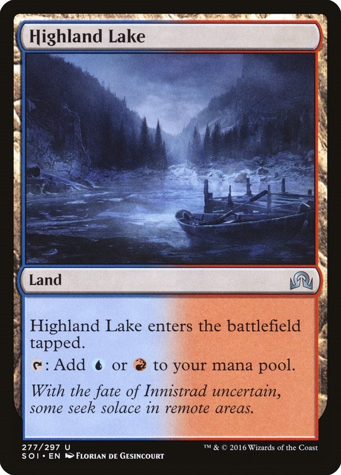 Image for Highland Lake (277) (Foil) (Shadows over Innistrad) (SOI) - Magic: The Gathering