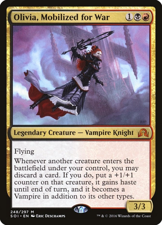 Image for Olivia, Mobilized for War (248) (Foil) (Shadows over Innistrad) (SOI) - Magic: The Gathering