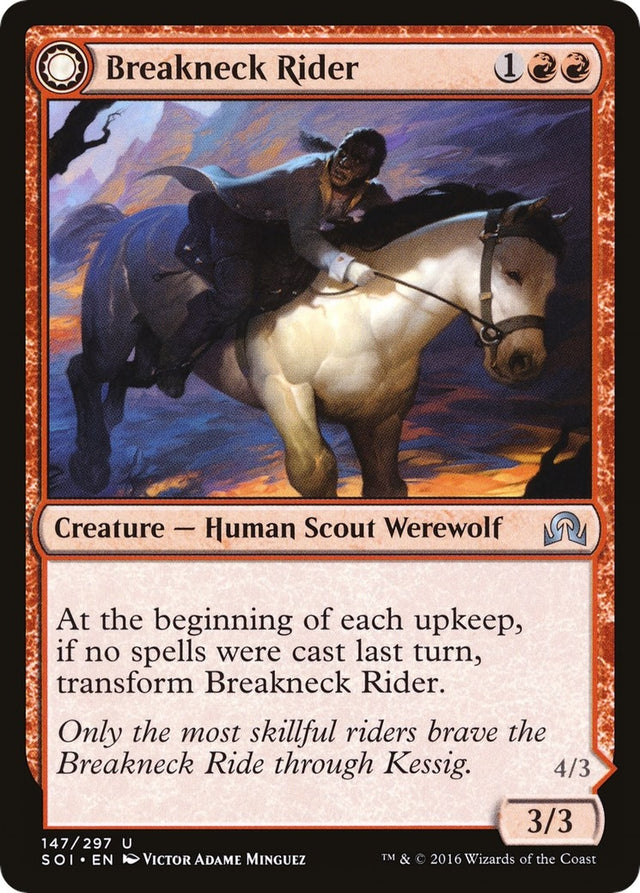 Image for Breakneck Rider (147) (Foil) (Shadows over Innistrad) (SOI) - Magic: The Gathering