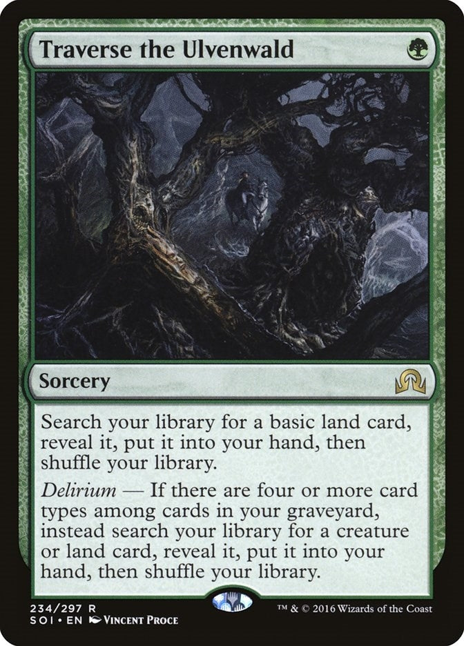 Image for Traverse the Ulvenwald (234) (Foil) (Shadows over Innistrad) (SOI) - Magic: The Gathering