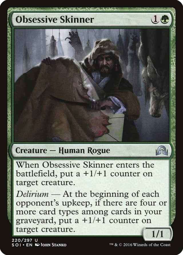Image for Obsessive Skinner (220) (Foil) (Shadows over Innistrad) (SOI) - Magic: The Gathering