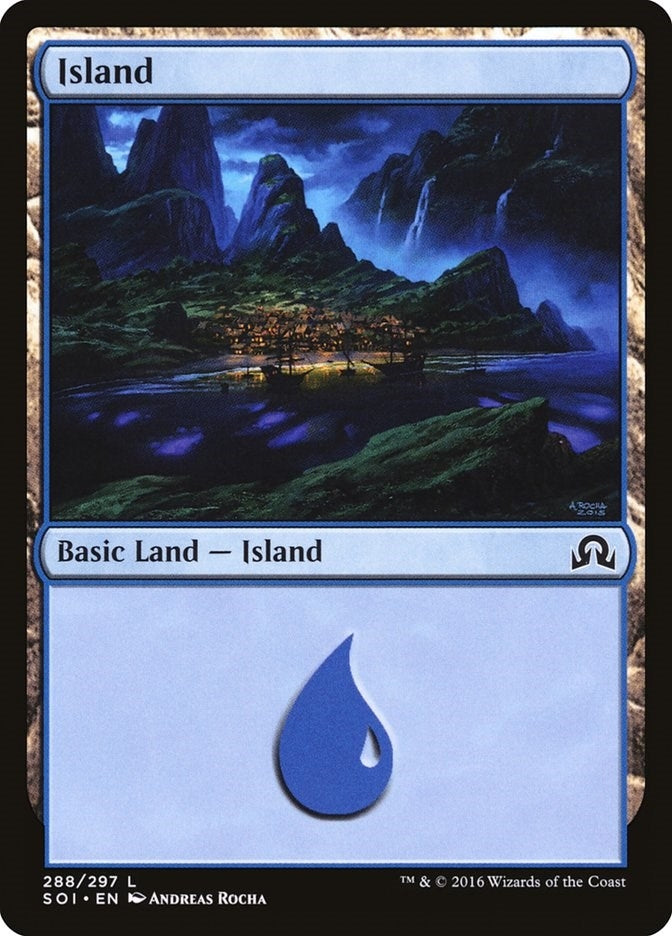 Image for Island (288) (288) (Foil) (Shadows over Innistrad) (SOI) - Magic: The Gathering