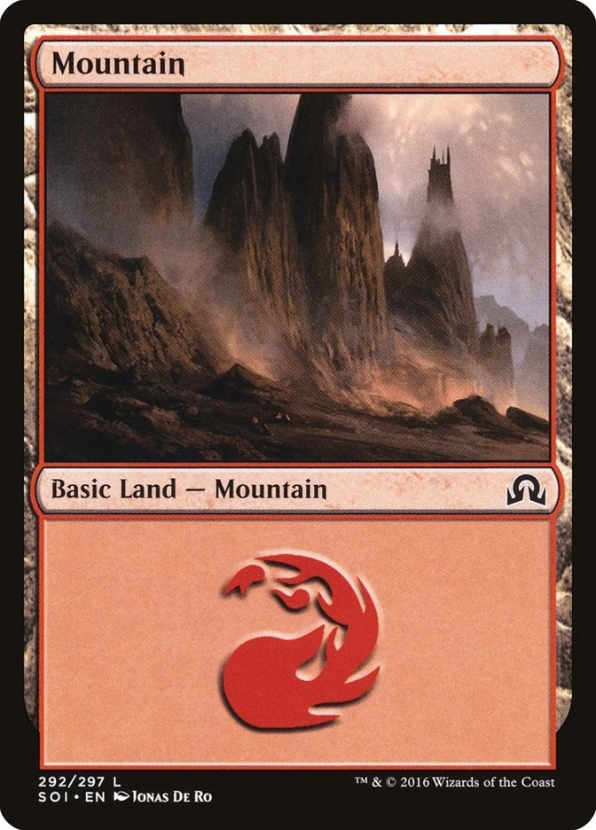 Image for Mountain (292) (292) (Foil) (Shadows over Innistrad) (SOI) - Magic: The Gathering
