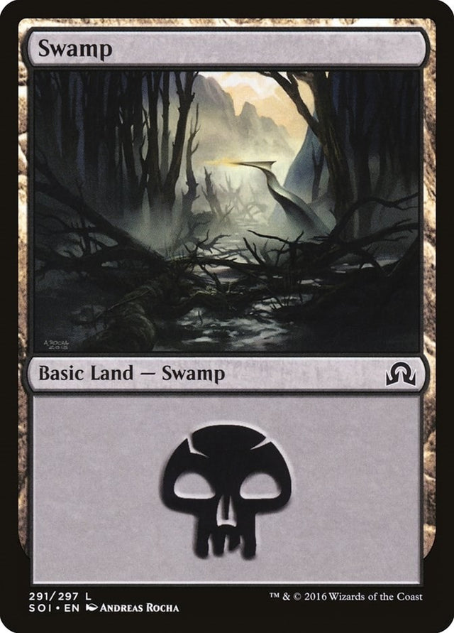 Image for Swamp (291) (291) (Foil) (Shadows over Innistrad) (SOI) - Magic: The Gathering