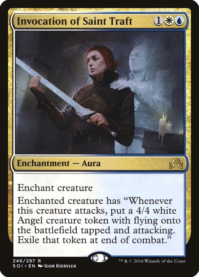 Image for Invocation of Saint Traft (246) (Shadows over Innistrad) (SOI) - Magic: The Gathering
