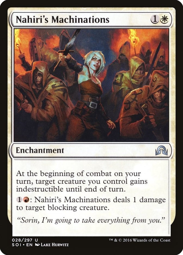 Image for Nahiri's Machinations (28) (Foil) (Shadows over Innistrad) (SOI) - Magic: The Gathering