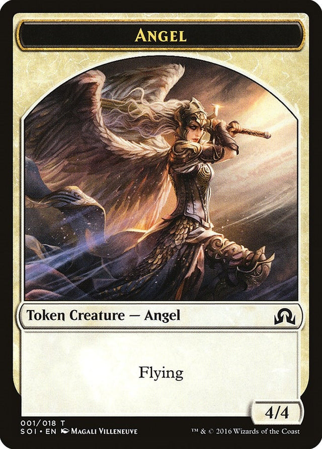 Image for Angel Token (1) (Shadows over Innistrad) (SOI) - Magic: The Gathering