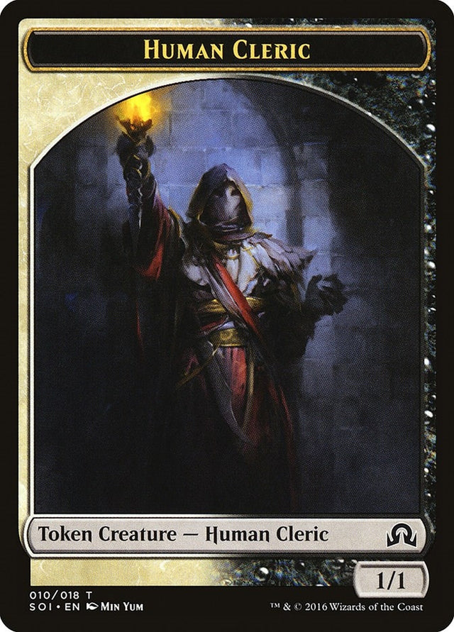 Image for Human Cleric Token (10) (Shadows over Innistrad) (SOI) - Magic: The Gathering