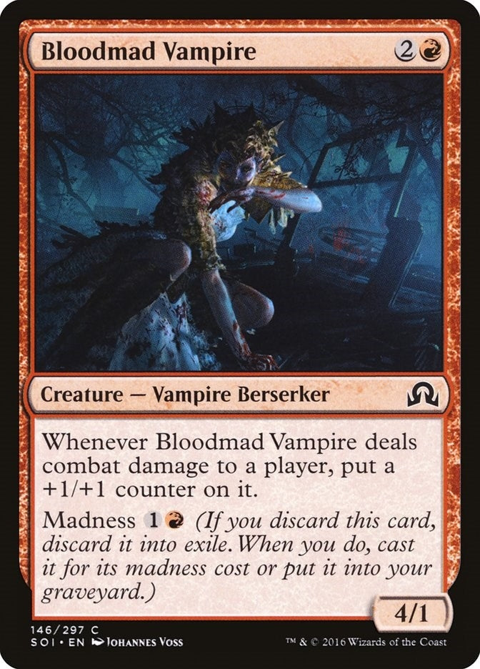 Image for Bloodmad Vampire (146) (Shadows over Innistrad) (SOI) - Magic: The Gathering