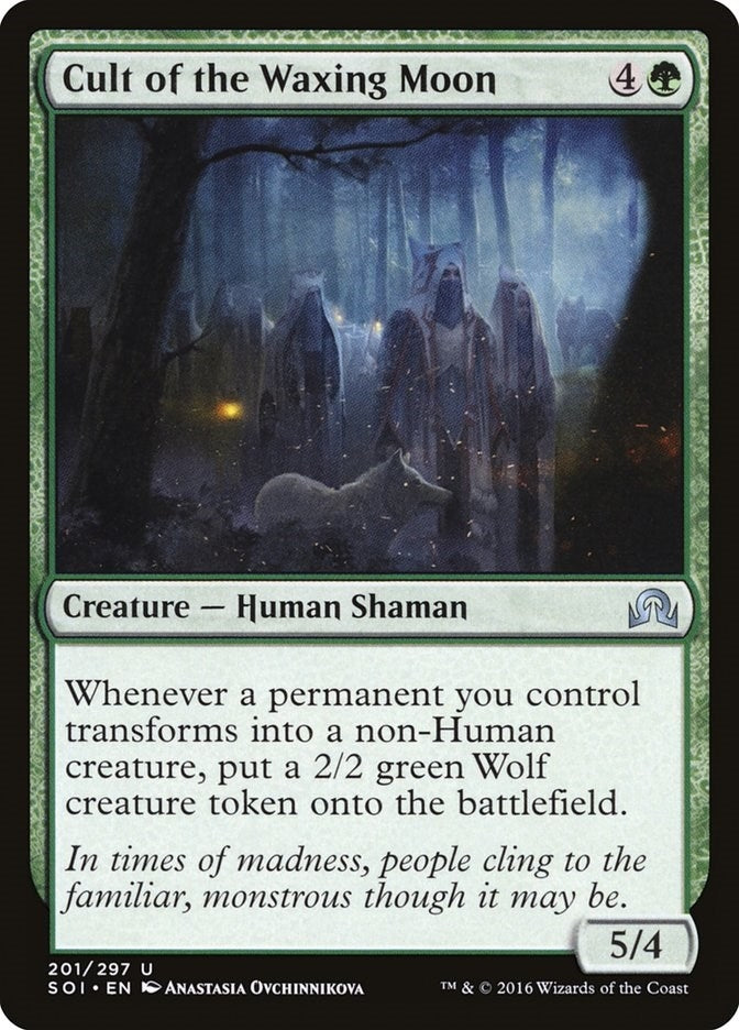 Image for Cult of the Waxing Moon (201) (Foil) (Shadows over Innistrad) (SOI) - Magic: The Gathering