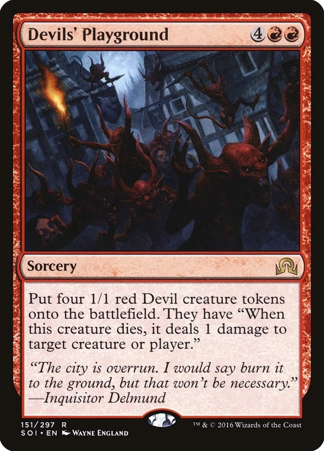 Image for Devils' Playground (151) (Shadows over Innistrad) (SOI) - Magic: The Gathering