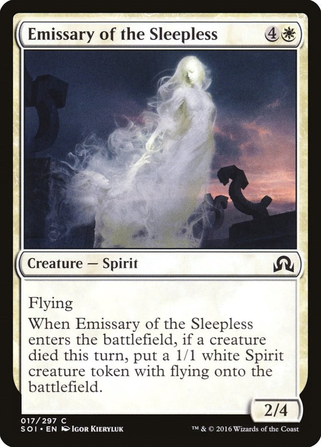 Image for Emissary of the Sleepless (17) (Shadows over Innistrad) (SOI) - Magic: The Gathering