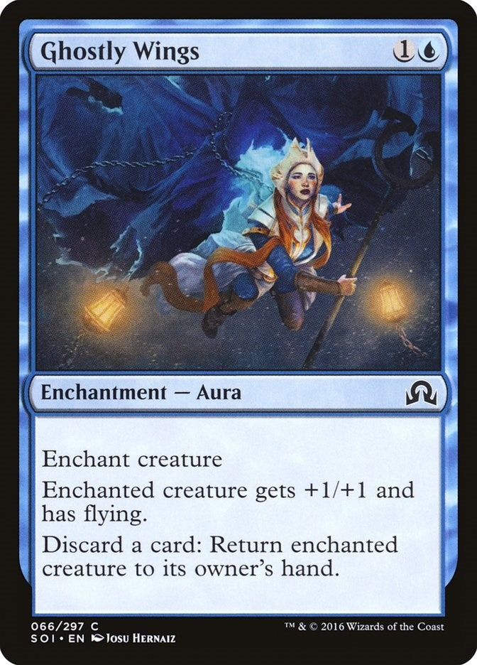 Image for Ghostly Wings (66) (Shadows over Innistrad) (SOI) - Magic: The Gathering