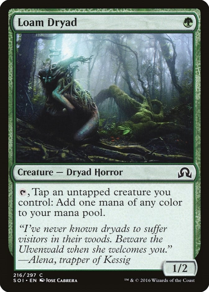 Image for Loam Dryad (216) (Shadows over Innistrad) (SOI) - Magic: The Gathering