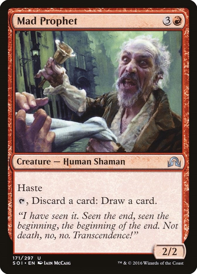 Image for Mad Prophet (171) (Foil) (Shadows over Innistrad) (SOI) - Magic: The Gathering