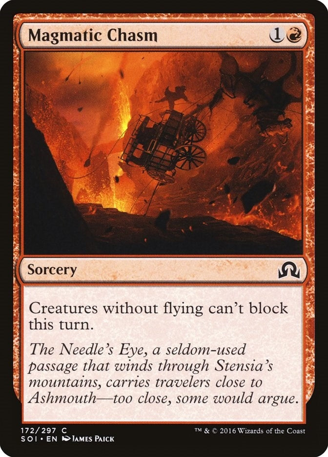 Image for Magmatic Chasm (172) (Foil) (Shadows over Innistrad) (SOI) - Magic: The Gathering