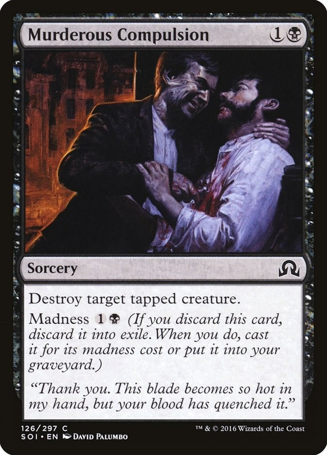 Image for Murderous Compulsion (126) (Shadows over Innistrad) (SOI) - Magic: The Gathering