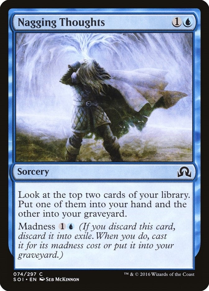 Image for Nagging Thoughts (74) (Foil) (Shadows over Innistrad) (SOI) - Magic: The Gathering
