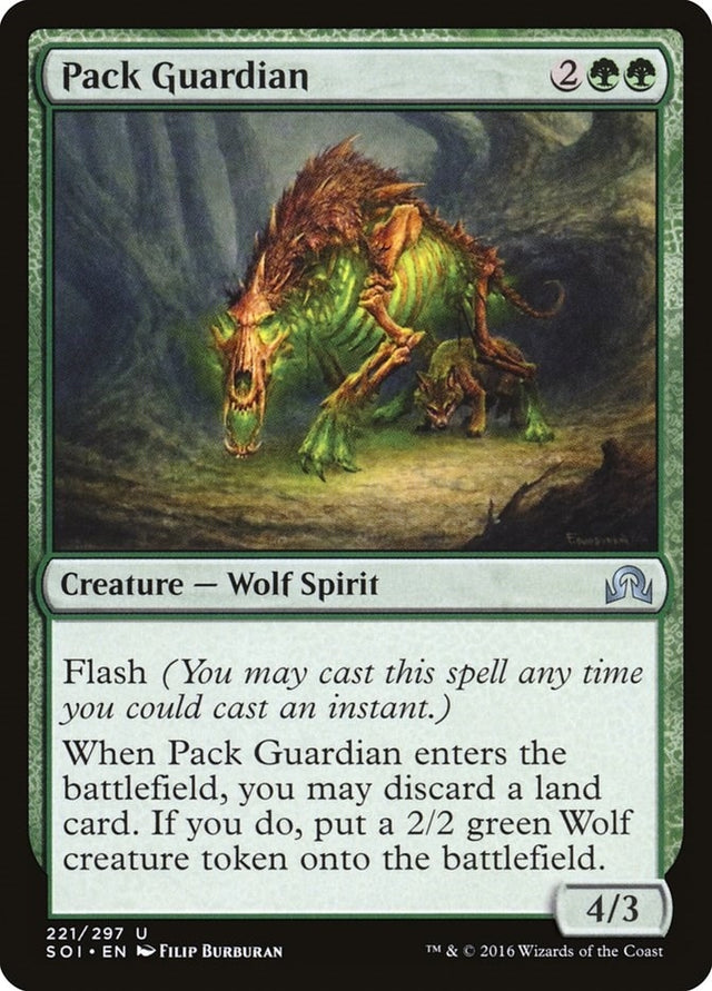 Image for Pack Guardian (221) (Shadows over Innistrad) (SOI) - Magic: The Gathering