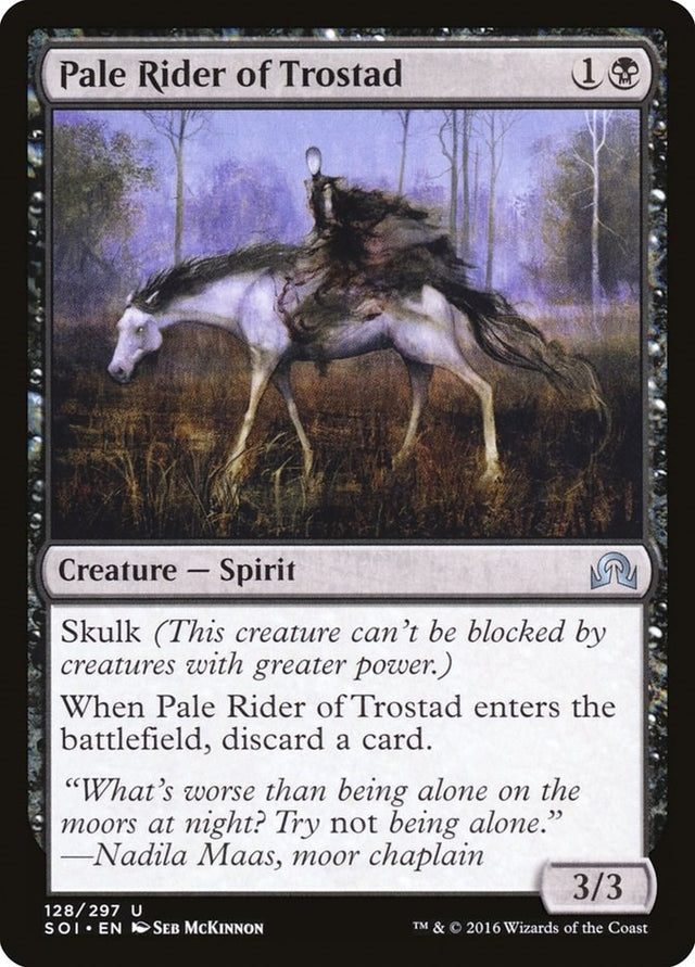 Image for Pale Rider of Trostad (128) (Foil) (Shadows over Innistrad) (SOI) - Magic: The Gathering