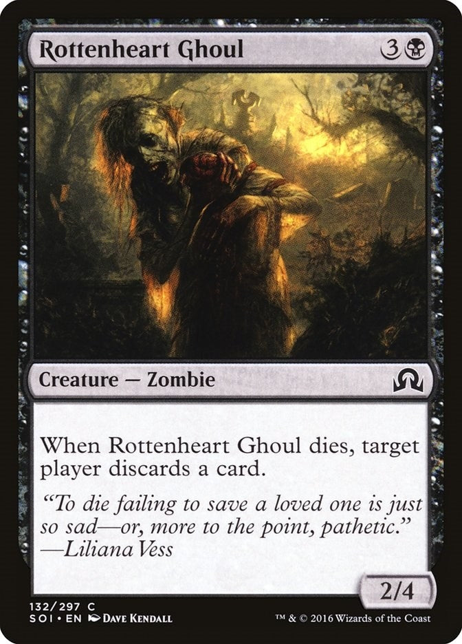 Image for Rottenheart Ghoul (132) (Foil) (Shadows over Innistrad) (SOI) - Magic: The Gathering