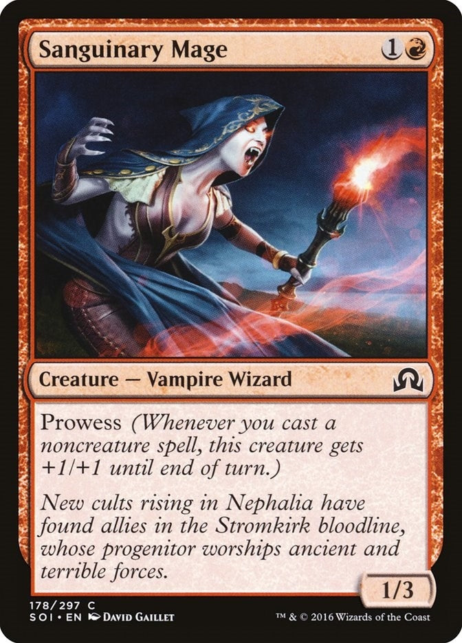 Image for Sanguinary Mage (178) (Foil) (Shadows over Innistrad) (SOI) - Magic: The Gathering