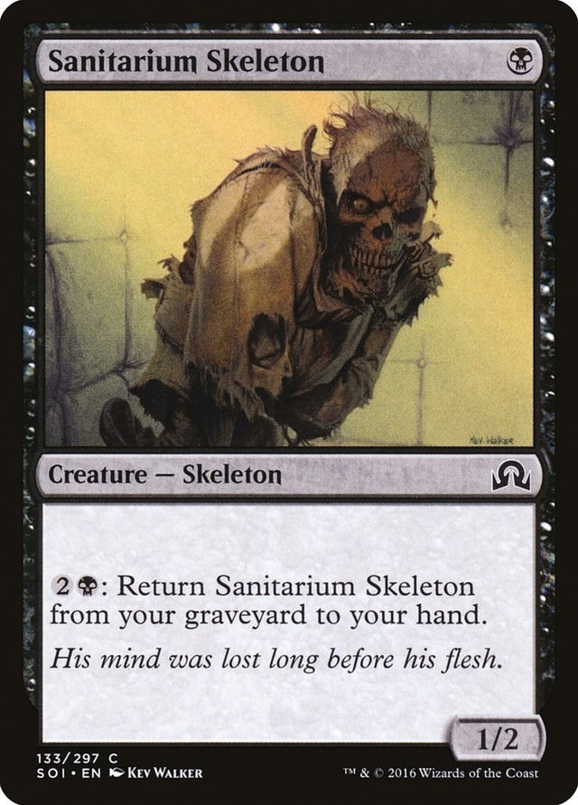 Image for Sanitarium Skeleton (133) (Foil) (Shadows over Innistrad) (SOI) - Magic: The Gathering