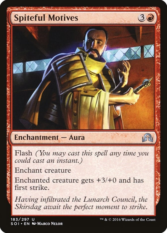 Image for Spiteful Motives (183) (Foil) (Shadows over Innistrad) (SOI) - Magic: The Gathering
