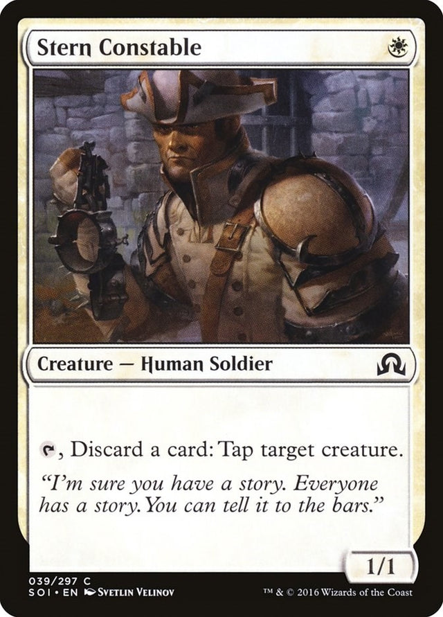 Image for Stern Constable (39) (Shadows over Innistrad) (SOI) - Magic: The Gathering