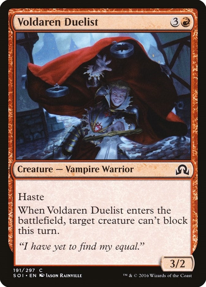 Image for Voldaren Duelist (191) (Shadows over Innistrad) (SOI) - Magic: The Gathering