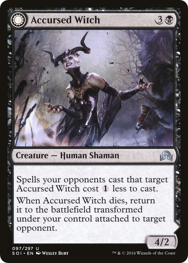 Image for Accursed Witch (97) (Foil) (Shadows over Innistrad) (SOI) - Magic: The Gathering