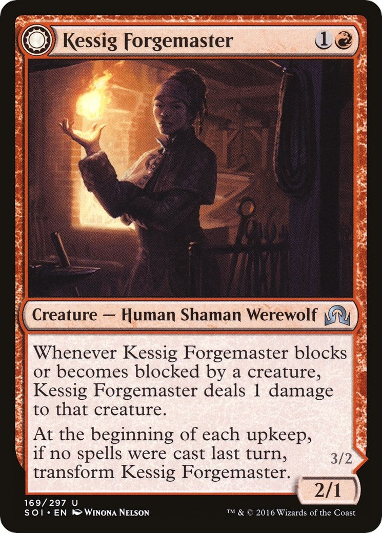 Image for Kessig Forgemaster (169) (Shadows over Innistrad) (SOI) - Magic: The Gathering
